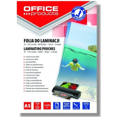 Laminovací fólie Office A5 80 mic, 100 ks lesklá – Zboží Mobilmania