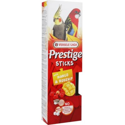 Versele-Laga Prestige Sticks tyčinky Mango & šípek pro velké papoušky 140 g – Hledejceny.cz