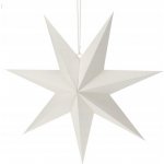 Vánoční papírová dekorace White star 60 x 60 x 1,5 cm – Hledejceny.cz