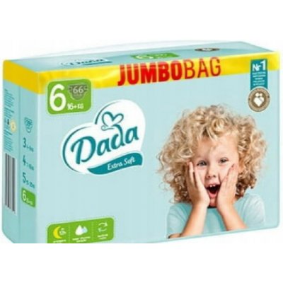 Dada JUMBOBAG Extra Soft 6 16+ kg 66 ks – Zboží Mobilmania