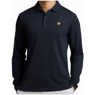 Pánské triko s dlouhým rukávem Lyle and Scott S Navy Modrá