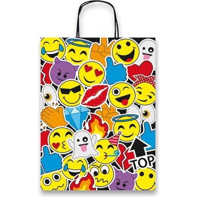 Dárková taška Emoji různé rozměry 360 x 120 x 460 mm – Zboží Mobilmania