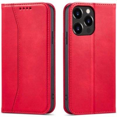 Pouzdro MG Magnet Fancy iPhone 13 Pro, červené