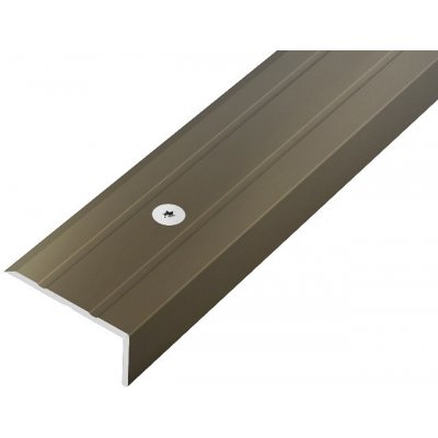 Acara schodová lišta vrtaná AP8 hliník elox bronz 10 mm 25 mm 2,7 m – Zbozi.Blesk.cz