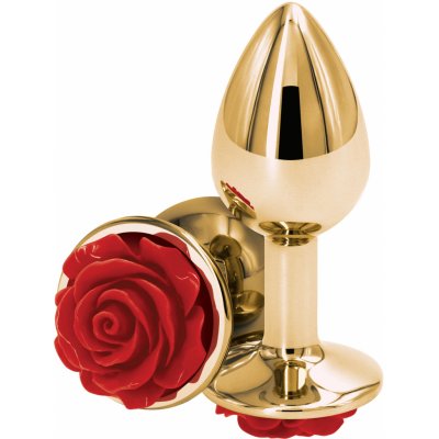 NS Novelties Rear Assets Rose Buttplug Small Red – Sleviste.cz