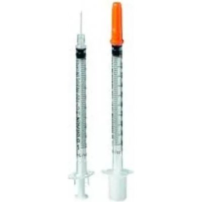 Chirana Stříkačka inzulinová oranžová 0,5 ml 29 G U 100 0,33 x 12 mm 100 ks – Zboží Mobilmania
