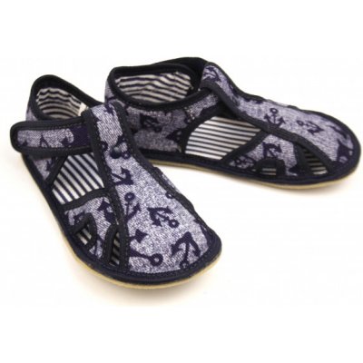 Ef Barefoot papučky 386 džínové s kotvičku otevřené – Zboží Mobilmania