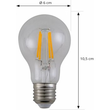 Arcchio LED žárovka, čirá, E27, 7,2 W, 3000K, 1521 lm 10014344