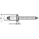 trhací nýt 4.8x12 VELKÁ HLAVA 14mm AL/ST – Zboží Mobilmania