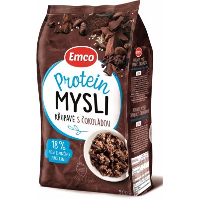 Emco křupavé mysli - proteinové s čokoládou, 500 g – Zboží Dáma