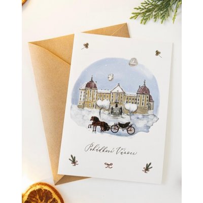 Be Nice EKO Přání vánoční Pohádkové Vánoce - Zámek – Sleviste.cz