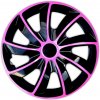 Poklice na kolo J&J Automotive Quad pink black 14" 4 ks