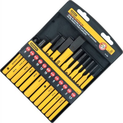 STANLEY 4-18-299 sada sekáčů, vyražečů a důlčiků 12 dílů – HobbyKompas.cz