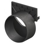 ACO EuroSelf Čelní stěna s odtokem plastová černá 319289 – Hledejceny.cz