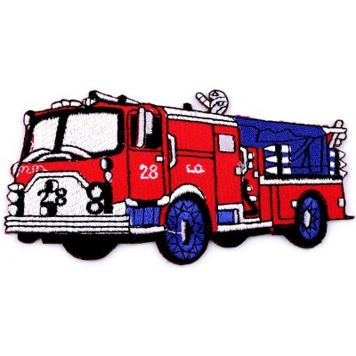 Nažehlovačka auto, traktor, loď Varianta: 44 červená hasiči, Balení: 1 ks – Sleviste.cz