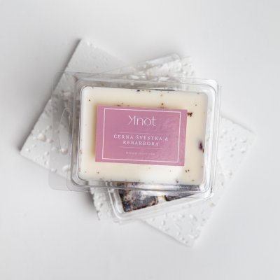 Knot Soy candle sójový vosk do aroma lampy Černá švestka a Rebarbora 80 g – Hledejceny.cz