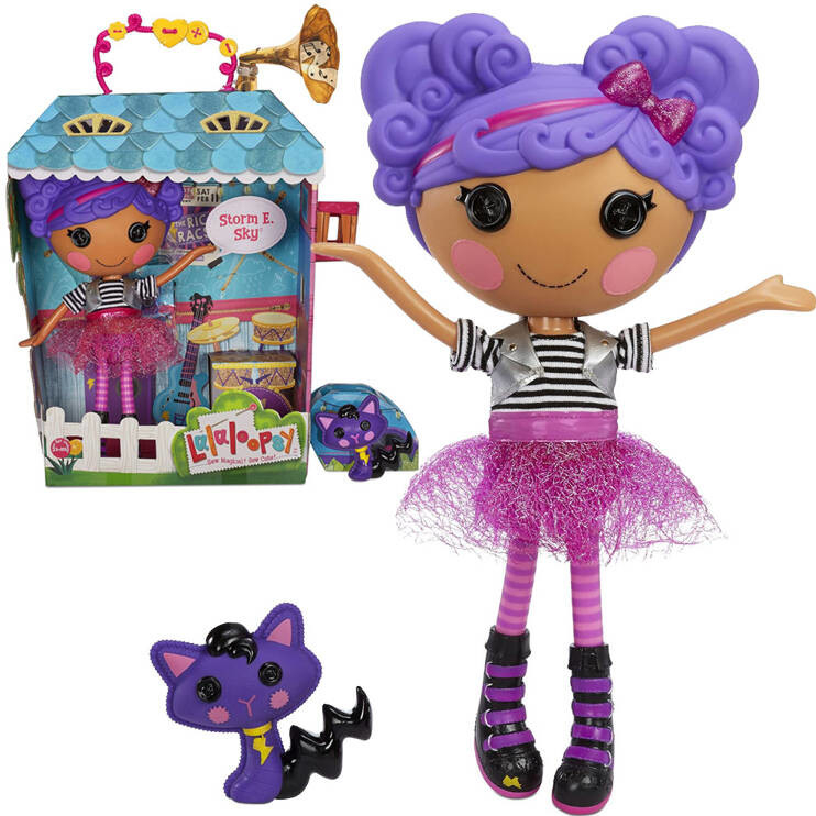 mamido Lalaloopsy Storm E Sky 33 cm s kočičkou