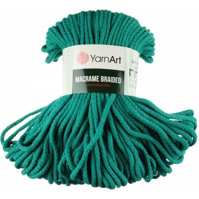 Šňůry Macrame Braided příze 783 YarnArt zelený tyrkys – Hledejceny.cz
