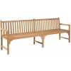 Zahradní lavice Nabytek XL 228 cm masivní teakové dřevo