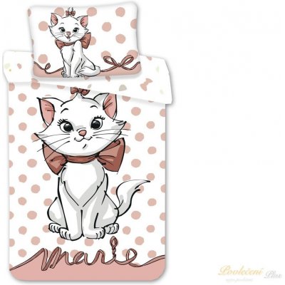 Jerry Fabrics povlečení Marie Cat Dots 02 100 x 135 , 60 x 40 cm – Zboží Mobilmania