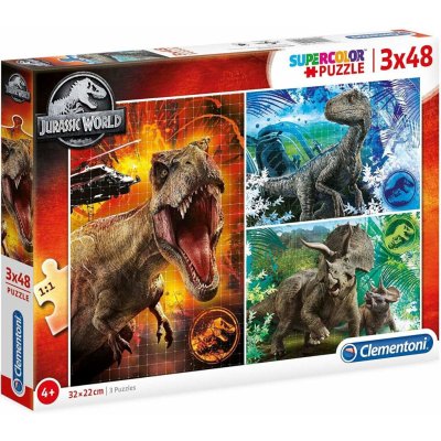 Clementoni Dětské Jurassic World 25250 3 x 48 dílků – Hledejceny.cz