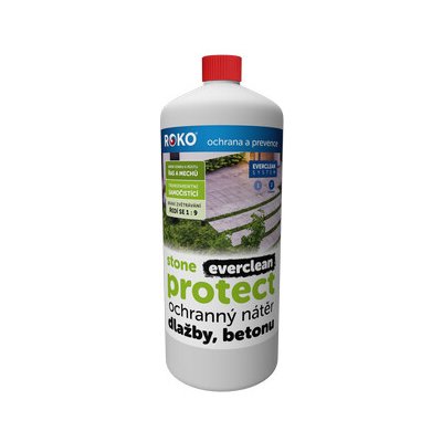 Ochranný transparentní nátěr na dlažbu, kámen a beton ROKO EVERCLEAN STONE PROTECT 1 l – Hledejceny.cz