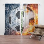 Sablio Závěs Fotbalový míč: 2ks 140x250cm – Hledejceny.cz