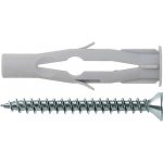 Univerzální hmoždinka Fischer FU 10x60 s vrutem, balení 4 ks – Sleviste.cz