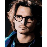 zuty Malování podle čísel Johnny Depp 80 x 100 cm vypnuté plátno na rám 8596530015635 – Zboží Dáma