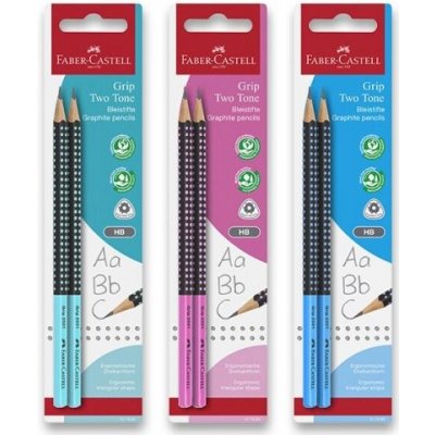 Faber-Castell Grip Jumbo Two Tone tvrdosť HB blister mix farieb – Zboží Živě