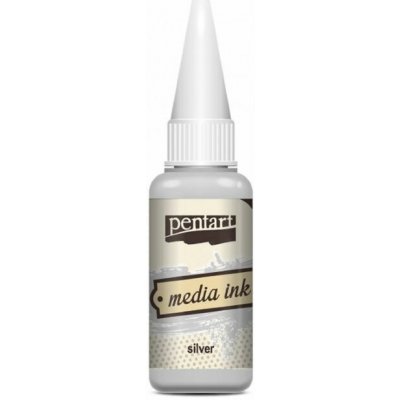 Pentart alkoholový inkoust 20 ml silver – Hledejceny.cz