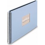 Hama album klasické spirálové FINE ART 36x32 cm, 50 stran, lagoon, černé listy – Zboží Mobilmania