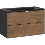 Comad Koupelnová skříňka s keramickým umyvadlem Talia Casella II 80 cm - dub casella – Sleviste.cz