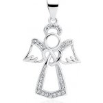 Olivie Stříbrný přívěsek Anděl se zirkony 2285 – Hledejceny.cz