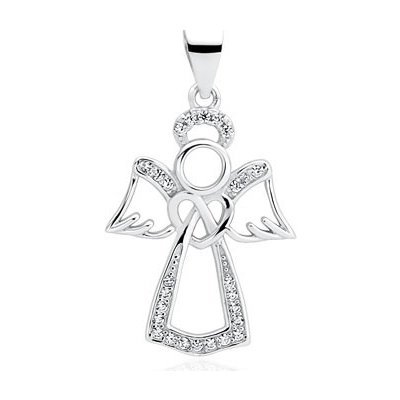 Olivie Stříbrný přívěsek Anděl se zirkony 2285 – Hledejceny.cz