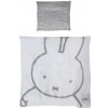 Dětské povlečení Miffy povlečení Roba Vážicí šedé 80 x 80 cm