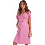 Těhotenská košilka s decentními otvory na kojení 1C3686 růžová – Zbozi.Blesk.cz