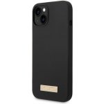 Pouzdro Guess silikonové s podporou MagSafe iPhone 14 - černé