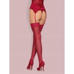 Obsessive Dámské punčochy S800 wine bordó – Zboží Dáma