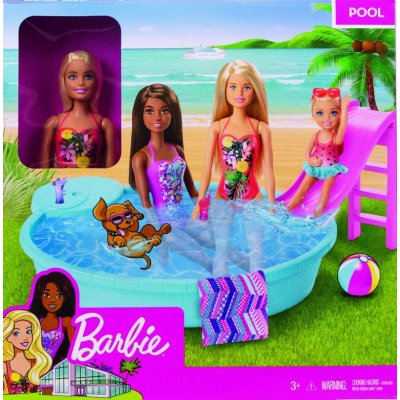 Barbie set s bazénem a doplňky v krabici – Sleviste.cz