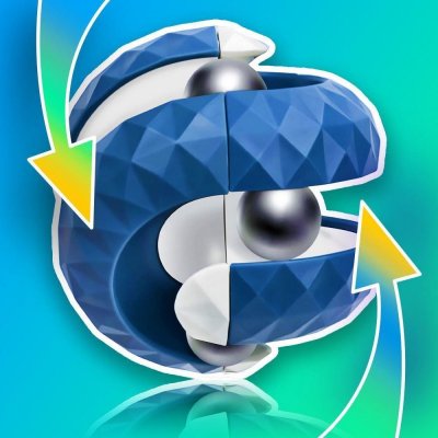 4Leaders Antistresová hračka Orbit Spinner tmavě modrá bílá 5,5 cm – Zboží Mobilmania