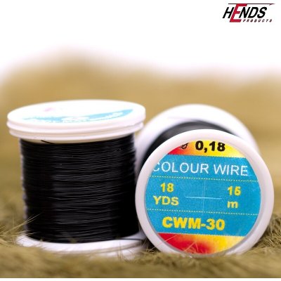 Hends Products Hends Měděný drátek COLOUR WIRE 0,09mm Černý – Hledejceny.cz