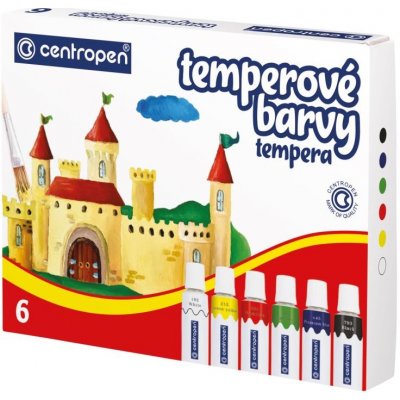 Centropen Temperové barvy v sadě 6 různých barev – Zboží Mobilmania