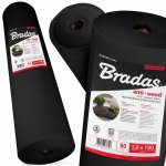Bradas netkaná textilie 1 x 100 m 80 g/m² černá