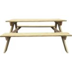 OMAXI 948681 Piknikový stůl 150 x 135 x 71,5 cm dřevo – Hledejceny.cz