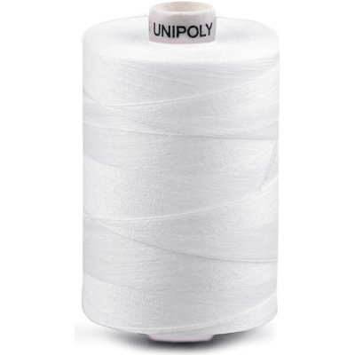 Polyesterové nitě Unipoly návin 1000 m Varianta: 001 bílá, Balení: 1 ks – Zboží Dáma