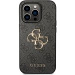 Pouzdro Guess PU 4G Metal Logo iPhone 15 Pro šedé – Sleviste.cz