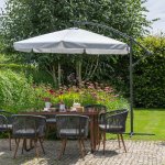 PATIO 47542 Šedý zahradní slunečník s ochranným krytem 3 m – Hledejceny.cz