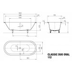 Kaldewei Classic Duo 160 x 70 cm 291300010001 – Zboží Dáma
