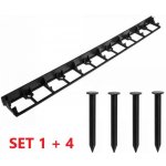 Bradas obrubník 4,5 x 100 cm černá 1 ks – Sleviste.cz